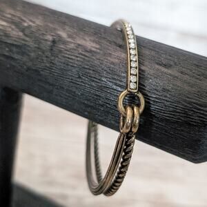 Vintage Bracelet / Bangle Unusual Bangle - One Double Side